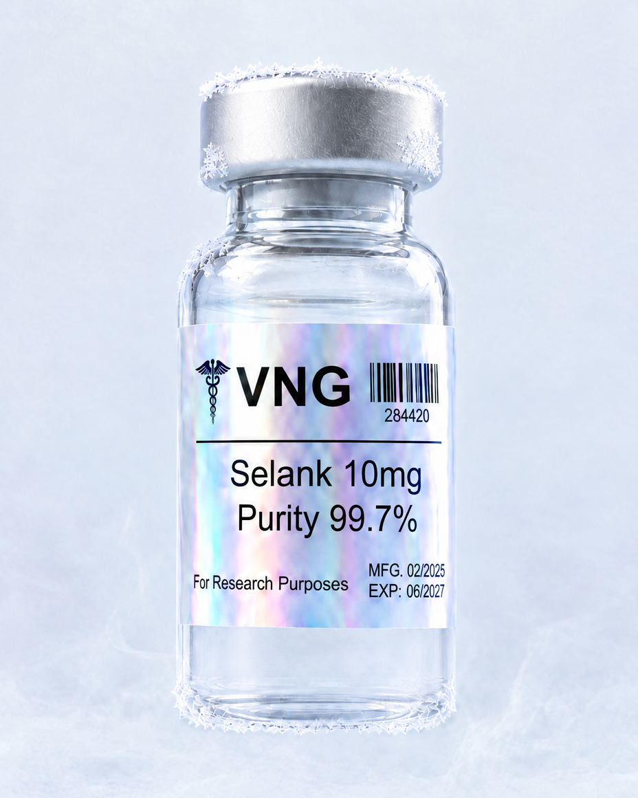 Selank research vial